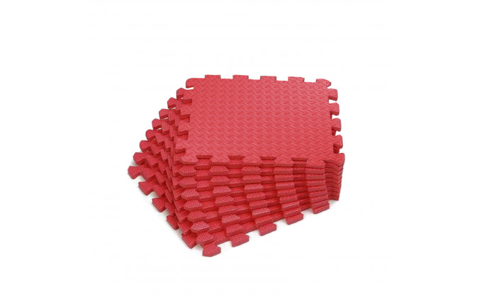 Коврик-пазл UNIX Fit влагостойкий для йоги и фитнеса, 30 х 30 х 1 см, красный, 24 шт. Коврик-пазл UNIX Fit влагостойкий для йоги и фитнеса, 30 х 30 х 1 см, красный, 24 шт.